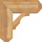 Ekena Millwork Balboa Craftsman Rough Sawn Bracket w/ Offset Brace, Western Red Cedar, 8"W x 20"D x 20"H BKT0806X20X20BOA04RWR - alternate 3